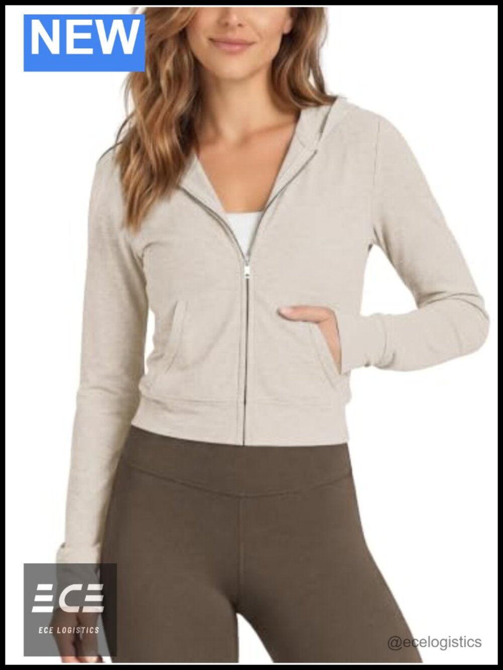 Women's Mini Full-Zip Hoodie Ultra Soft UPF 50+ Hooded Jacket with Pockets